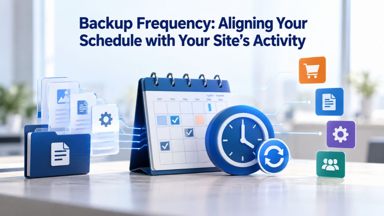 Backup Frequency: Aligning Your Schedule with Your Site’s Activity Backup Frequency: Aligning Your Schedule with Your Site’s Activity