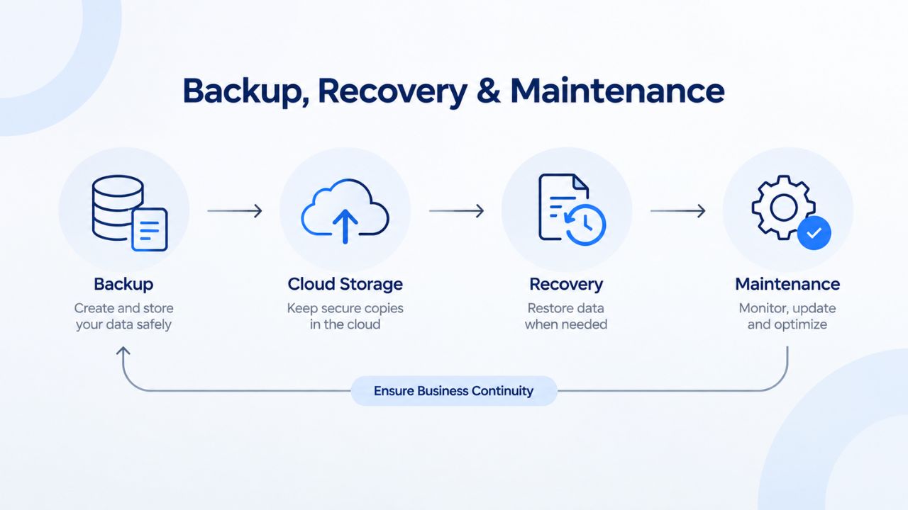 Backup, Recovery & Maintenance Backup, Recovery & Maintenance