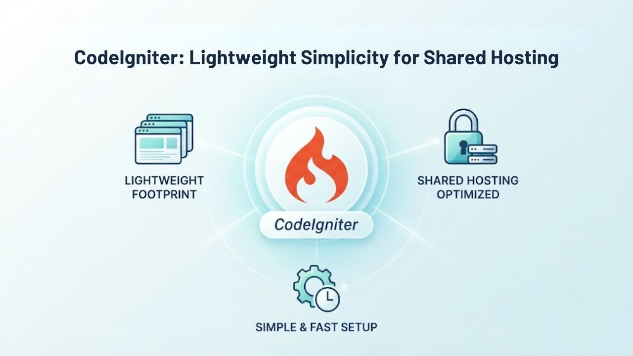 The Best PHP Frameworks for cPanel Web Hosting Users CodeIgniter: Lightweight Simplicity for Shared Hosting
