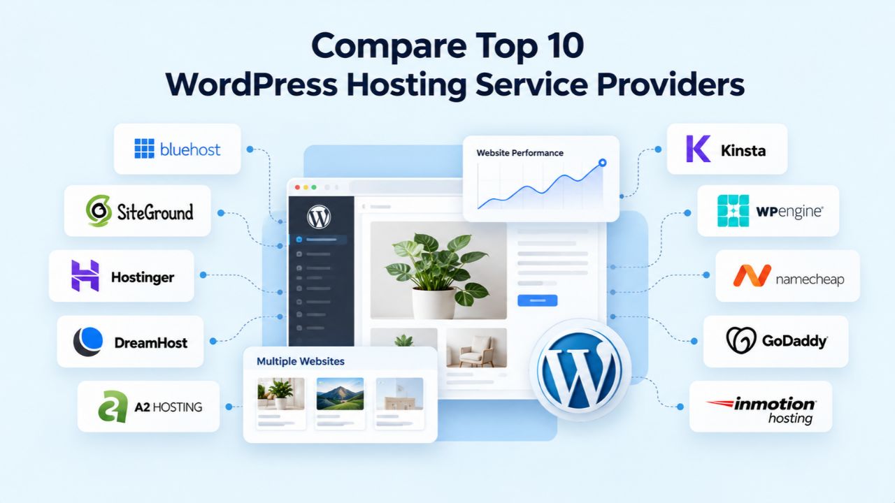 Compare Top 10 WordPress Hosting Service Providers Compare Top 10 WordPress Hosting Service Providers