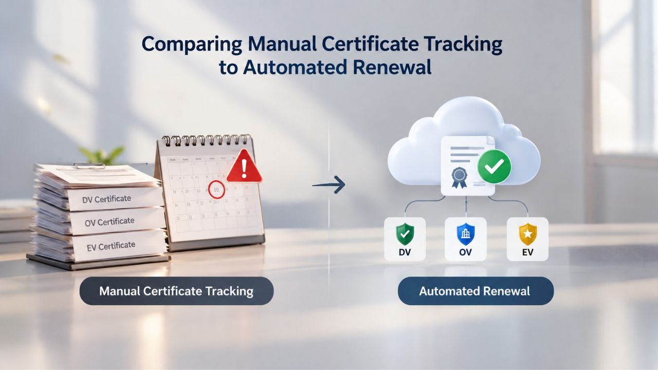 Comparing Manual Certificate Tracking to Automated Renewal 