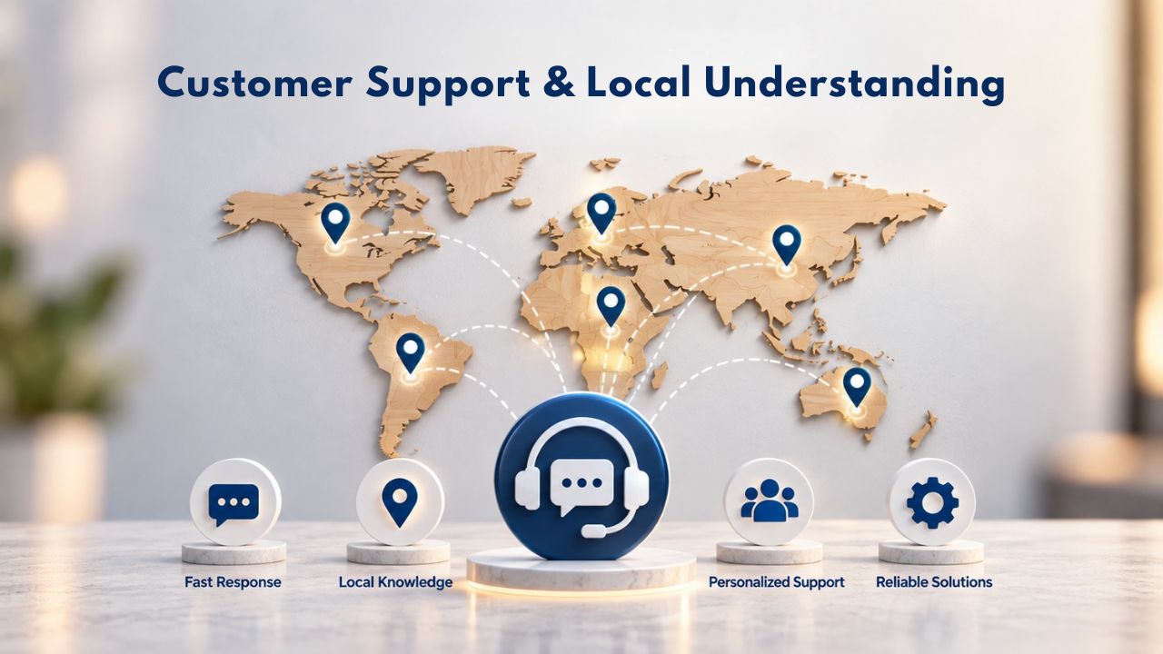 Customer Support & Local Understanding Customer Support & Local Understanding