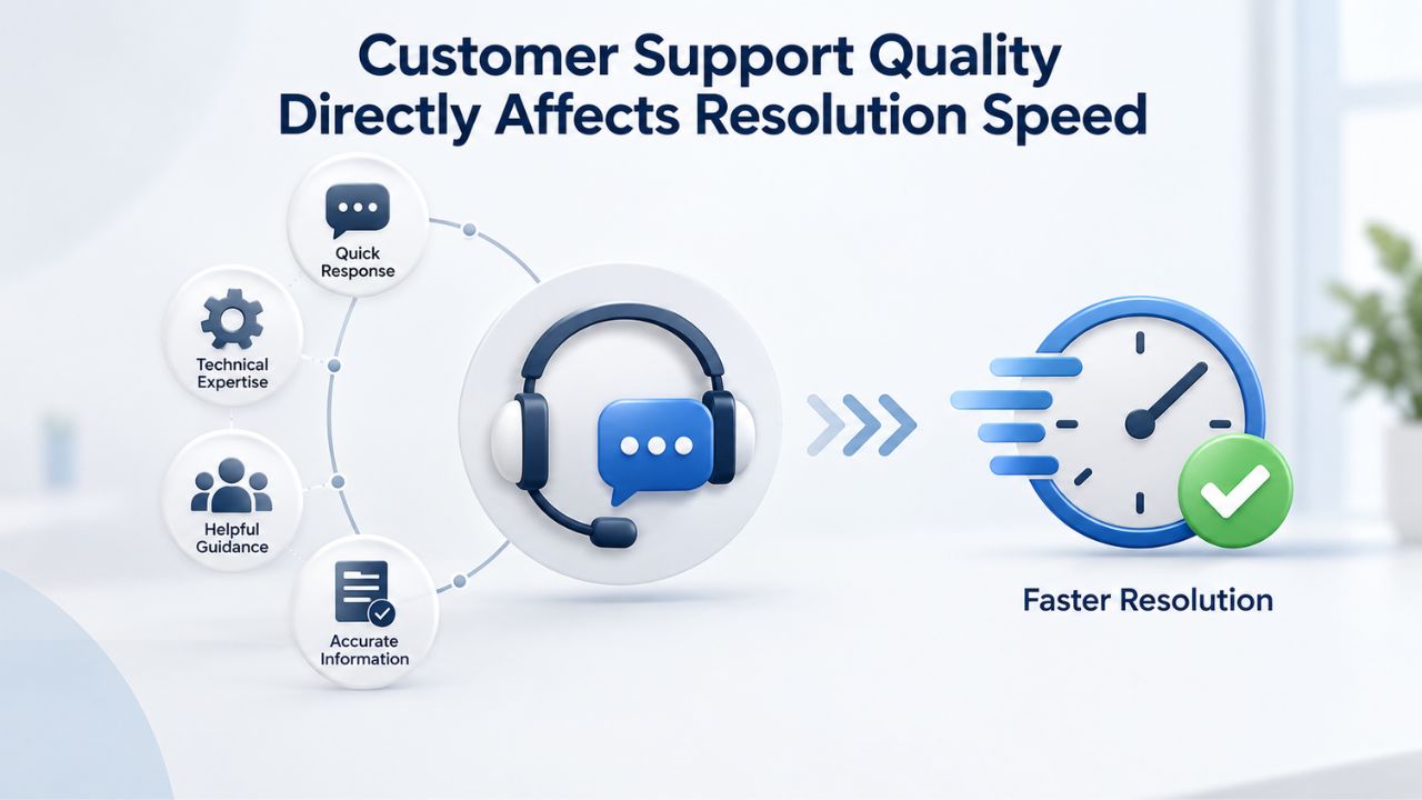 Customer Support Quality Directly Affects Resolution Speed Customer Support Quality Directly Affects Resolution Speed