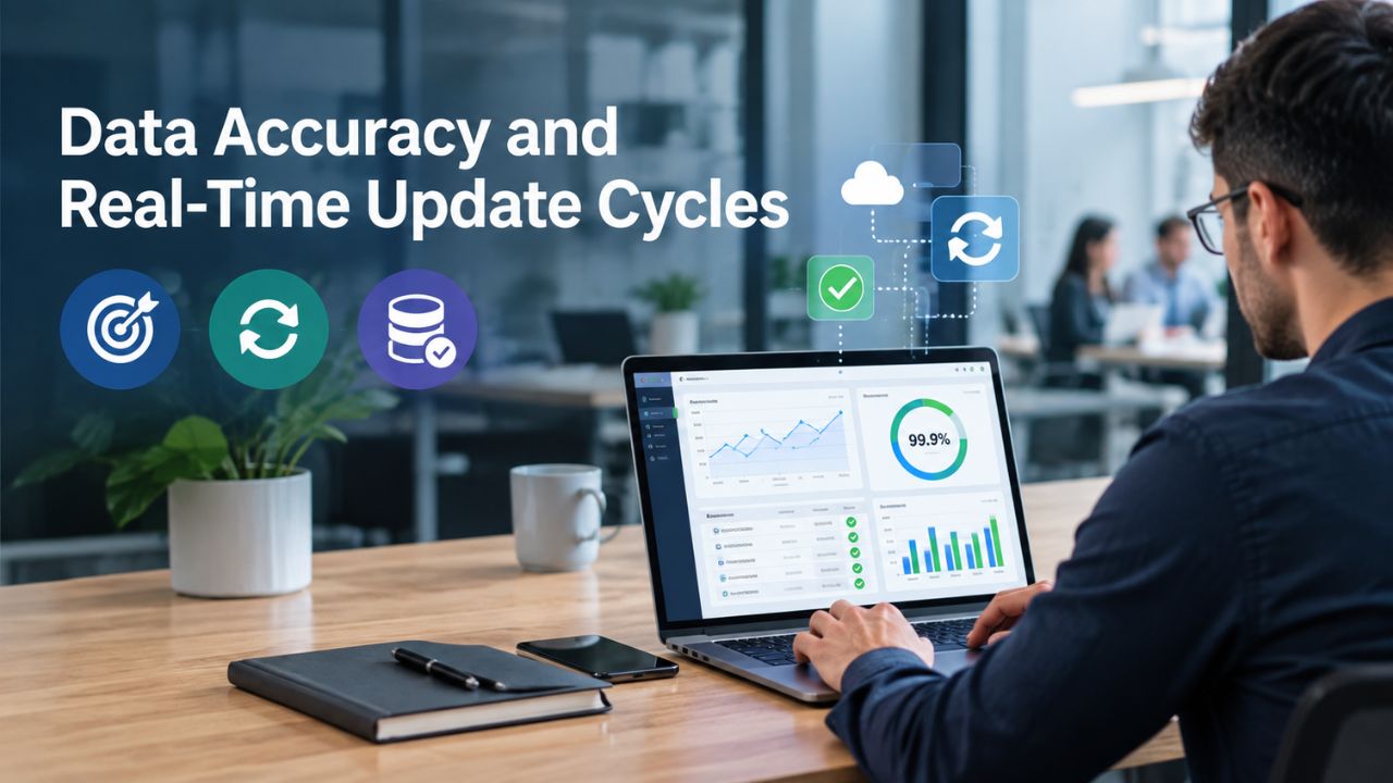 Data Accuracy and Real-Time Update Cycles Data Accuracy and Real-Time Update Cycles
