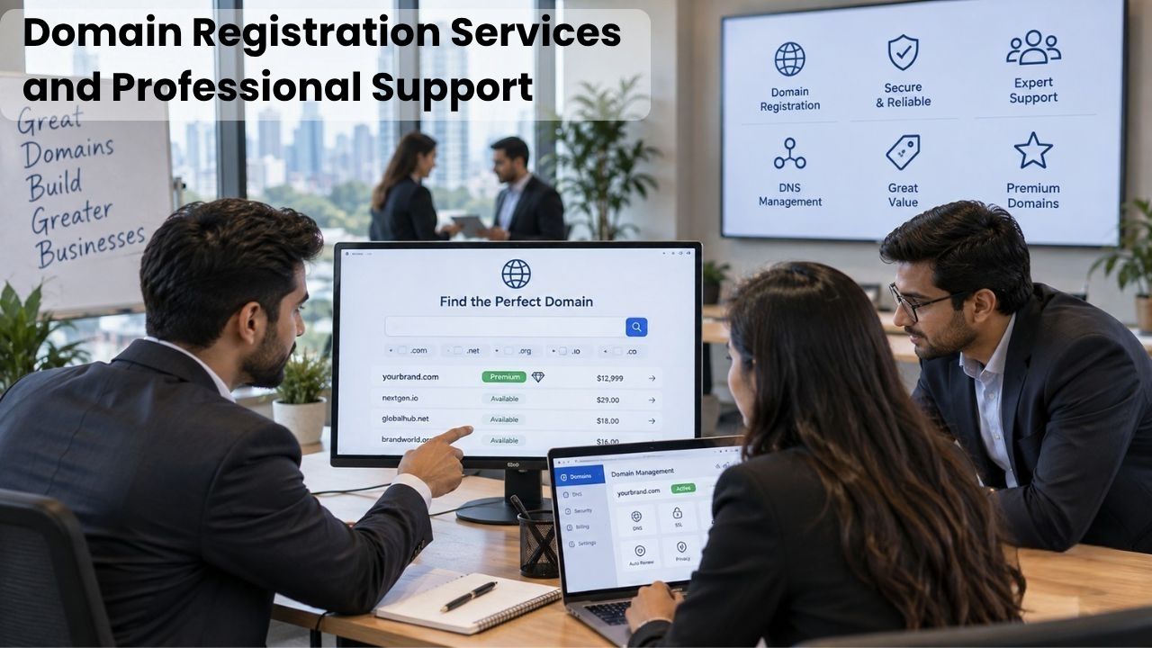 Domain Registration Services and Professional Support Domain Registration Services and Professional Support