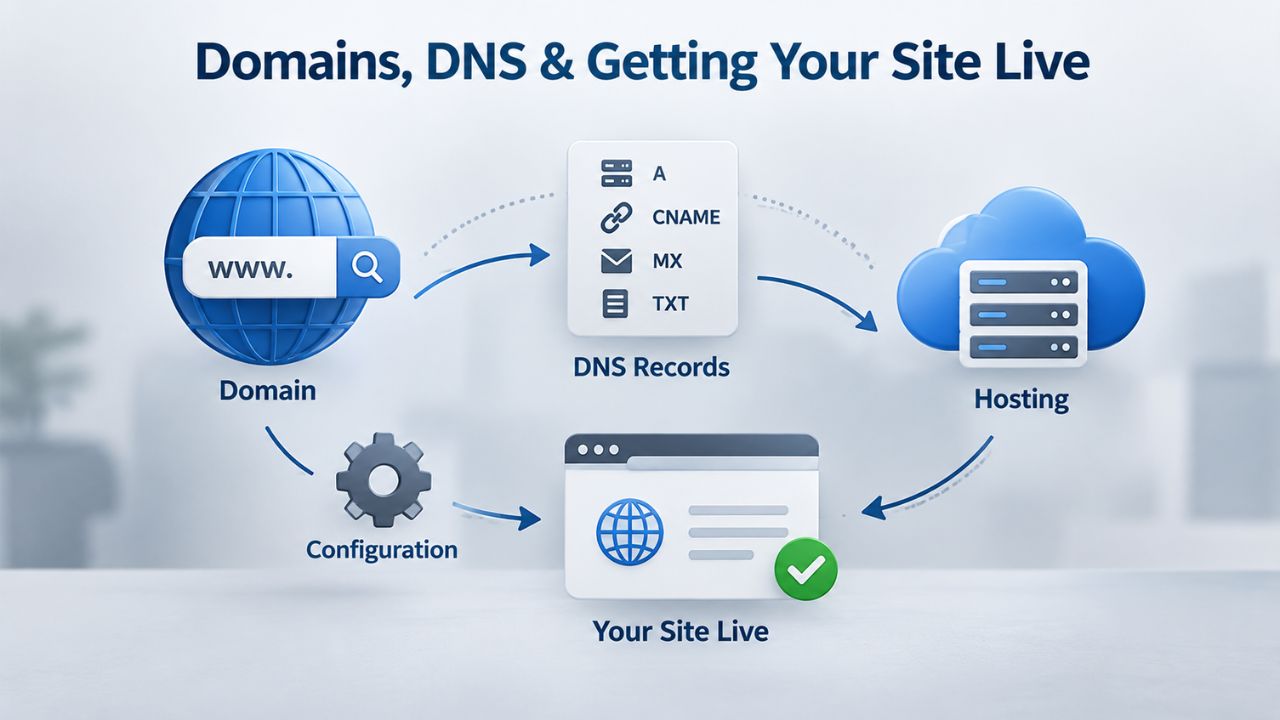 Domains, DNS & Getting Your Site Live Domains, DNS & Getting Your Site Live