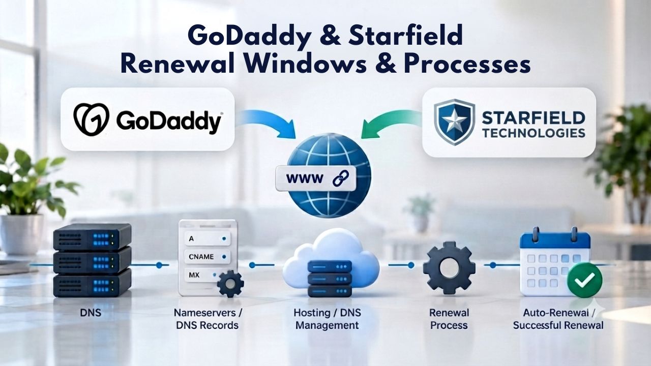 GoDaddy and Starfield Renewal Windows & Processes GoDaddy and Starfield Renewal Windows & Processes