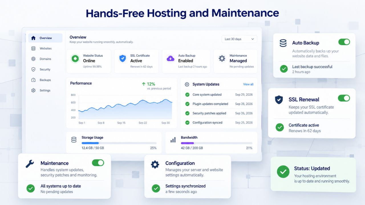 Hands-Free Hosting and Maintenance 