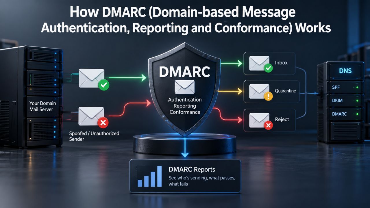 How DMARC (Domain-based Message Authentication, Reporting and Conformance) Works