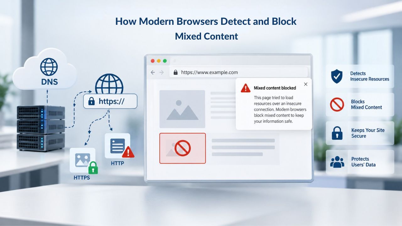 How Modern Browsers Detect and Block Mixed Content 