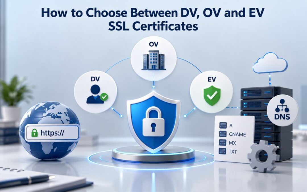 How to Choose Between DV, OV and EV SSL Certificates