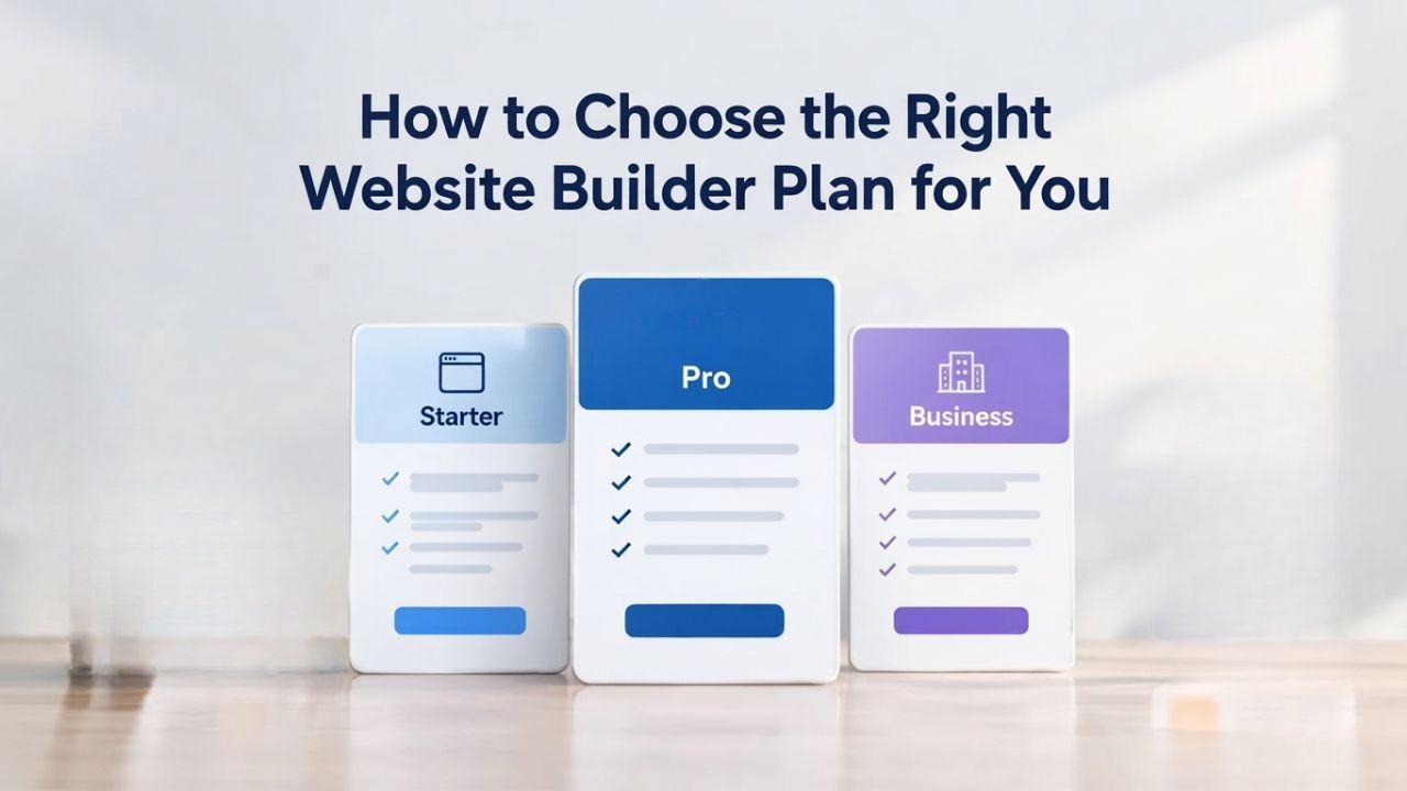 How to Choose the Right Website Builder Plan for Yous How to Choose the Right Website Builder Plan for You