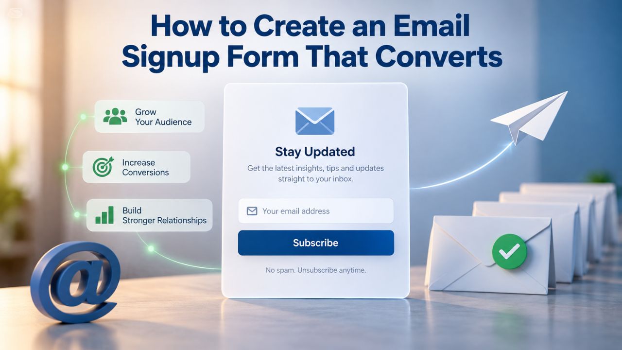 How to Create an Email Signup Form That Converts