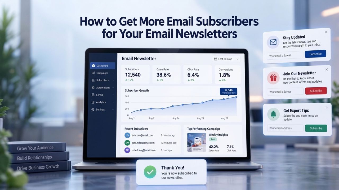 How to Get More Email Subscribers for Your Email Newsletters
