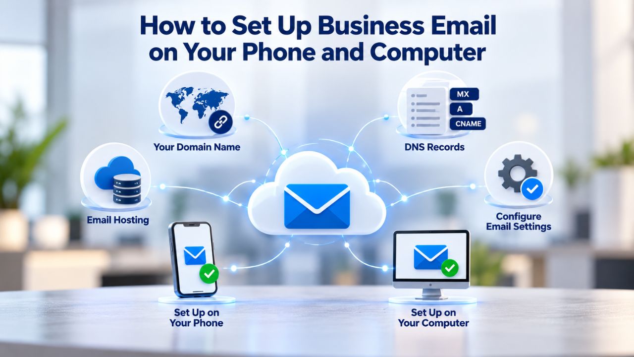 How to Set Up Business Email on Your Phone and Computer