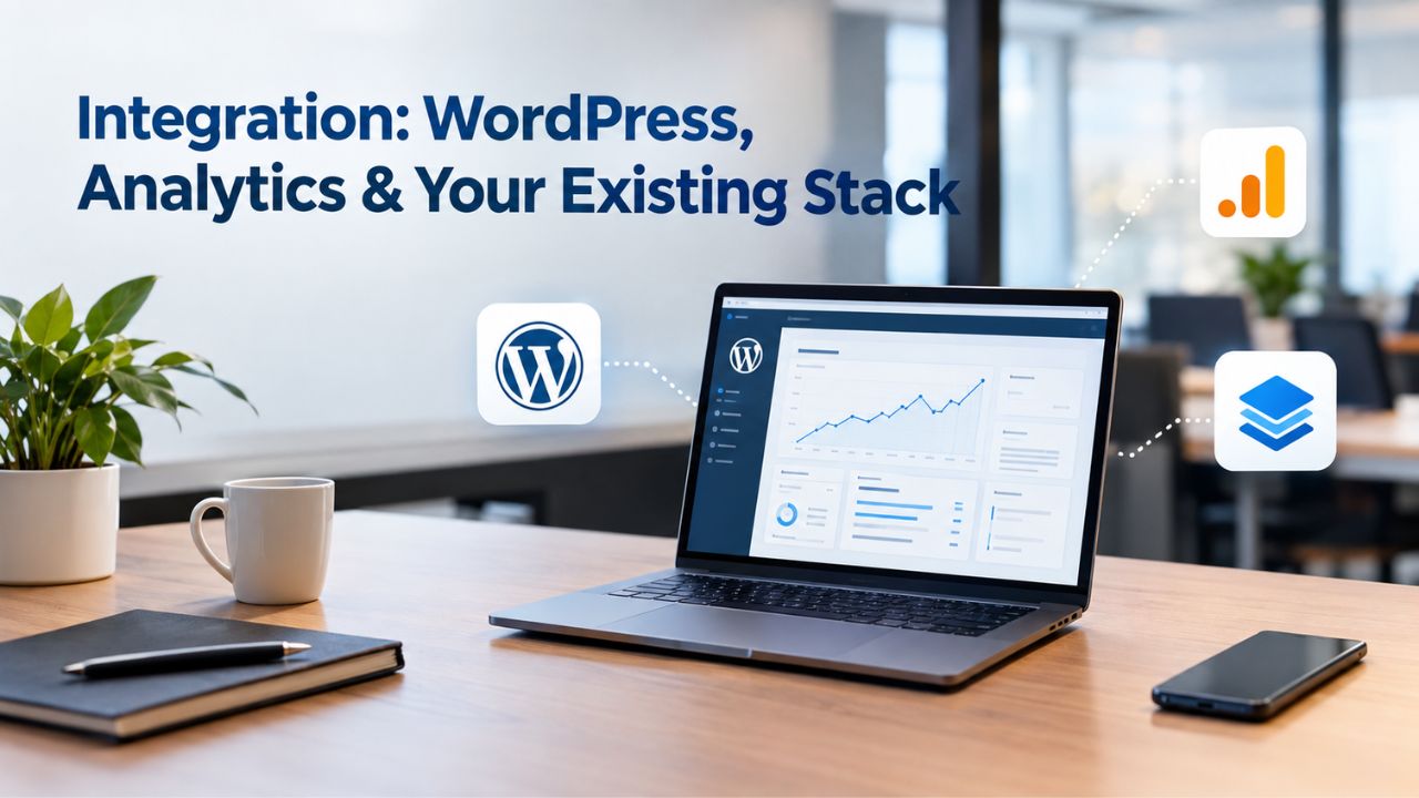 Integration: WordPress, Analytics & Your Existing Stack Integration: WordPress, Analytics & Your Existing Stack