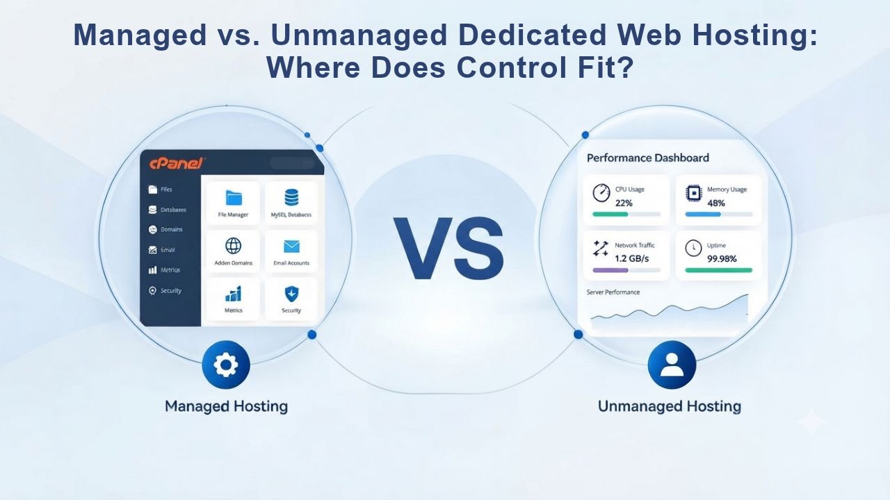 Managed vs. Unmanaged Dedicated Web Hosting: Where Does Control Fit?