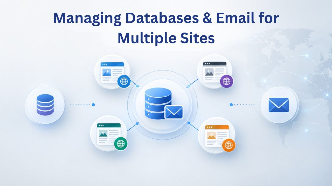 Managing Databases & Email for Multiple Sites 