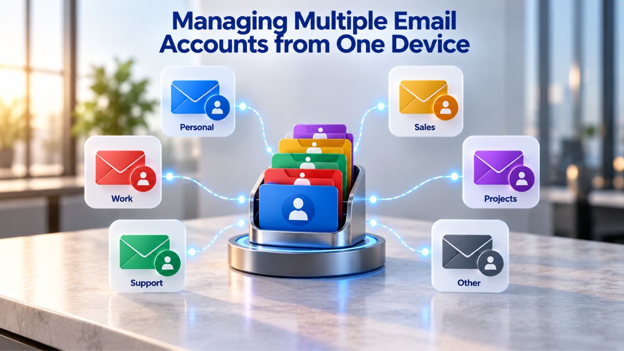 Managing Multiple Email Accounts from One Device 