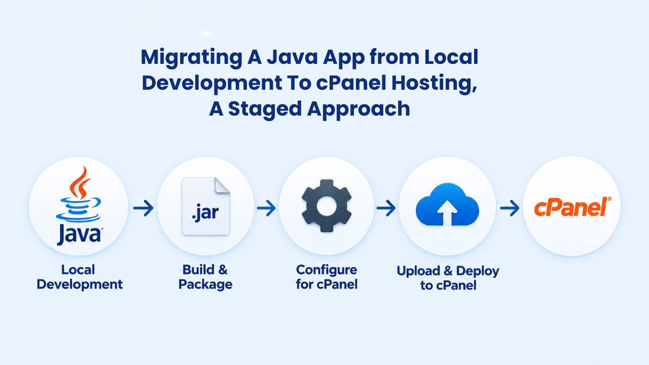 Migrating a Java App from Local Development to cPanel Hosting, A Staged Approach Migrating a Java App from Local Development to cPanel Hosting, A Staged Approach