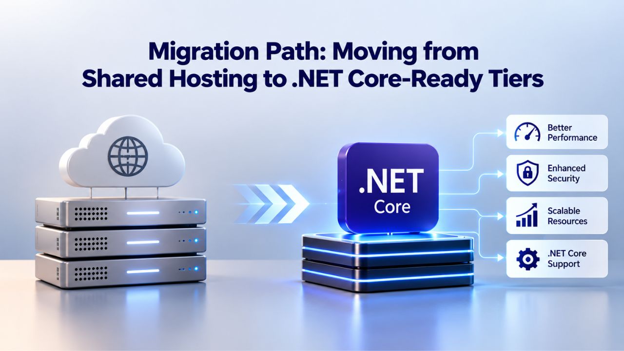 Migration Path: Moving from Shared Hosting to .NET Core-Ready Tiers Migration Path: Moving from Shared Hosting to .NET Core-Ready Tiers