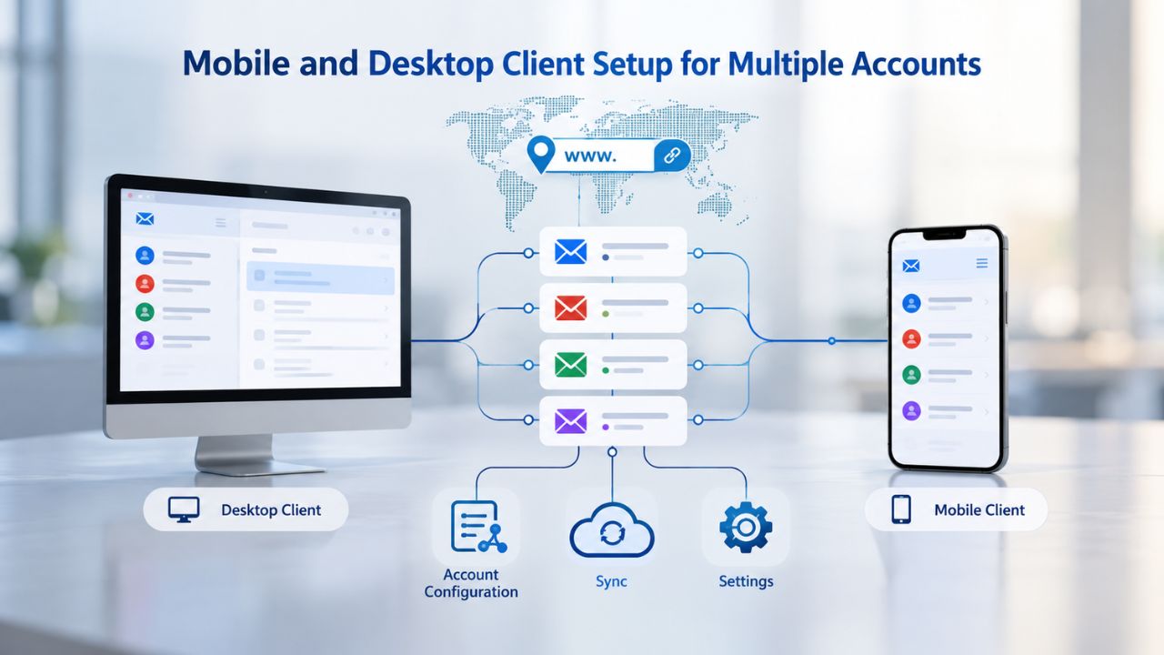 Mobile and Desktop Client Setup for Multiple Accounts 