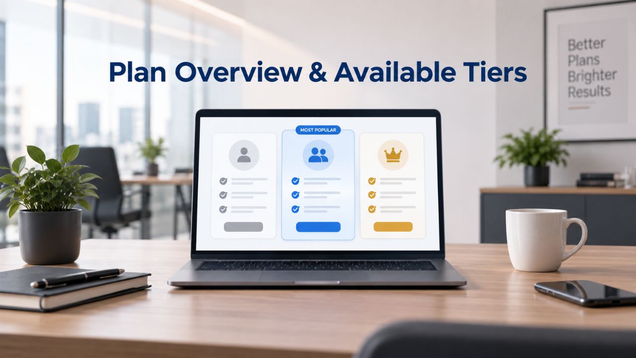 Plan Overview & Available Tiers Plan Overview & Available Tiers