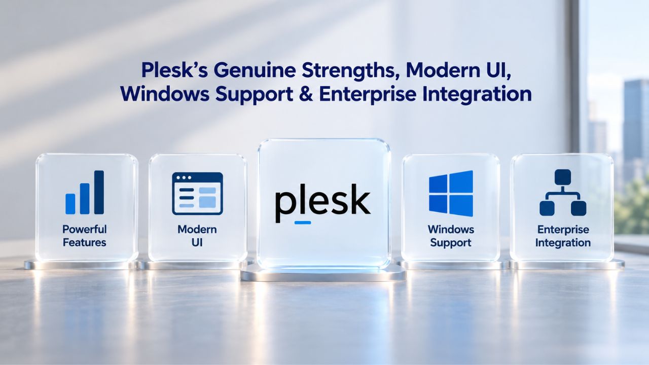 Plesk’s Genuine Strengths, Modern UI, Windows Support & Enterprise Integration Plesk’s Genuine Strengths, Modern UI, Windows Support & Enterprise Integration