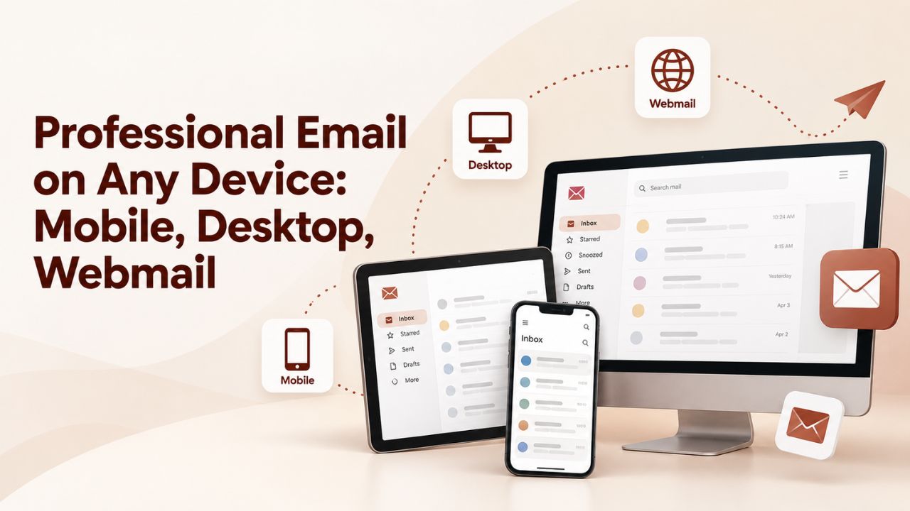 Professional Email on Any Device: Mobile, Desktop, Webmail

