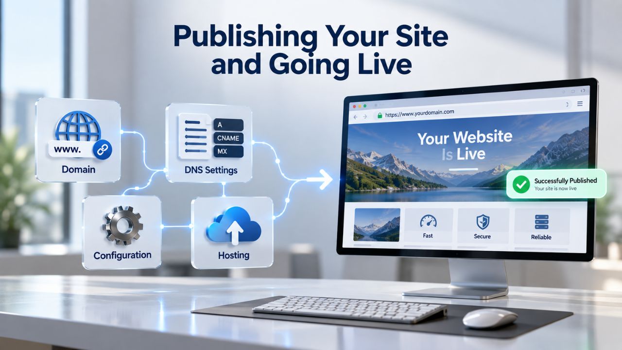Publishing Your Site and Going Live Publishing Your Site and Going Live