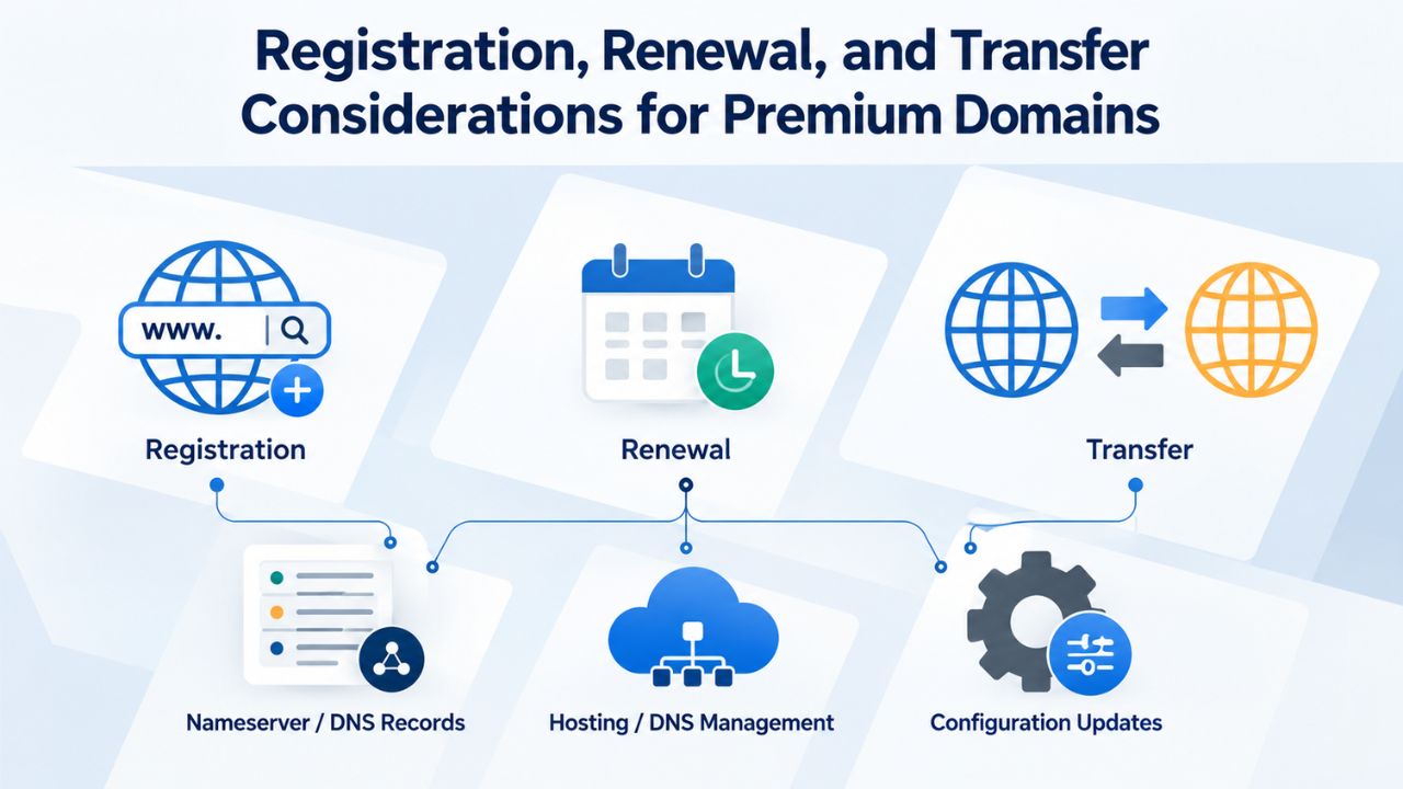 Registration, Renewal, and Transfer Considerations for Premium Domains 