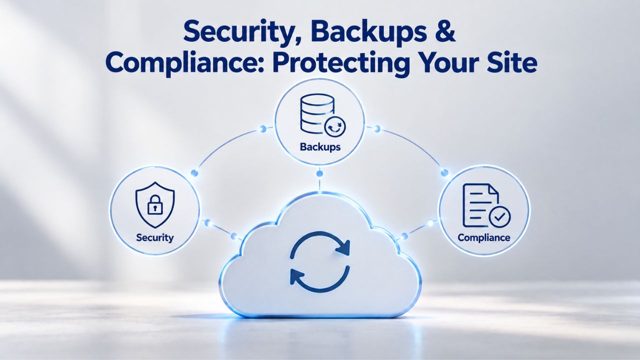 Security, Backups & Compliance: Protecting Your Site 