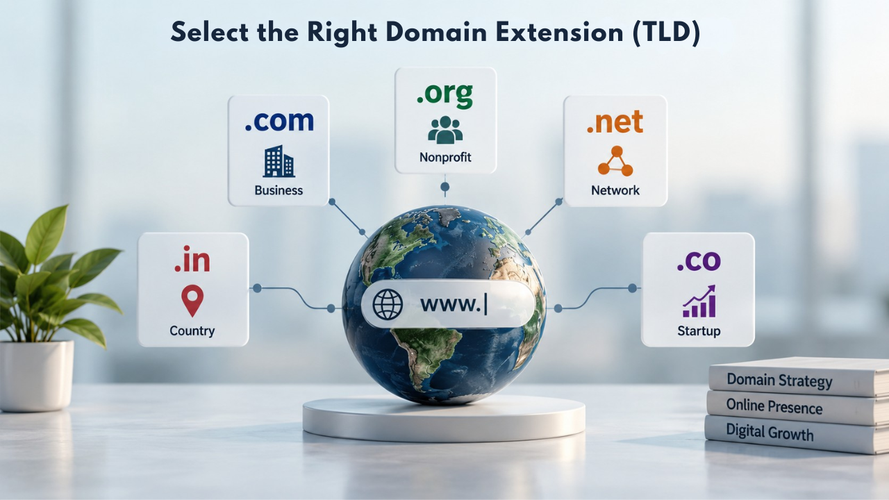 Select the Right Domain Extension (TLD) Select the Right Domain Extension (TLD)