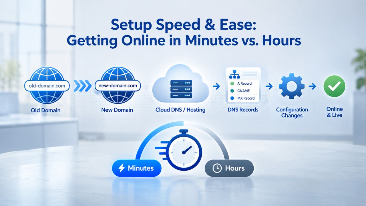 Setup Speed & Ease: Getting Online in Minutes vs. Hours Setup Speed & Ease: Getting Online in Minutes vs. Hours