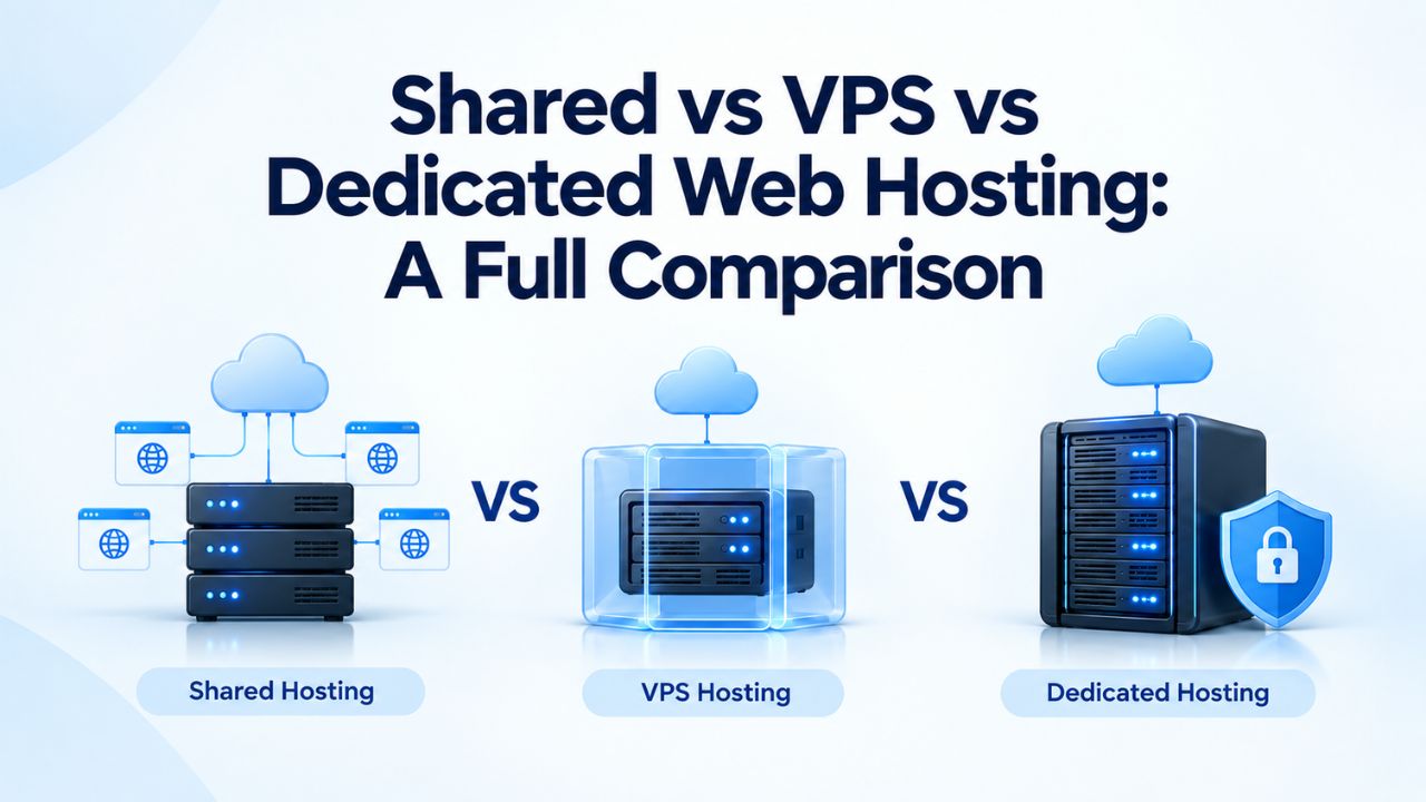 Shared vs VPS vs Dedicated Web Hosting A Full Comparison Shared vs VPS vs Dedicated Web Hosting: A Full Comparison