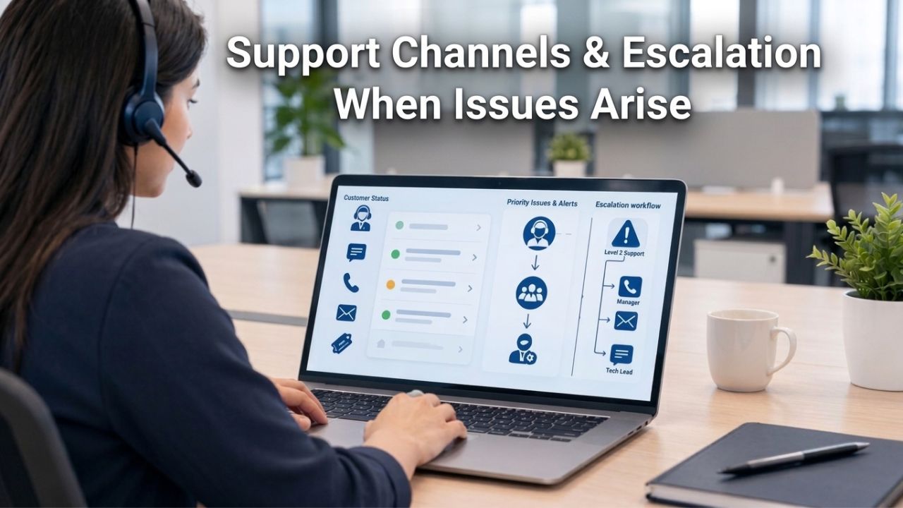 Support Channels & Escalation When Issues Arise