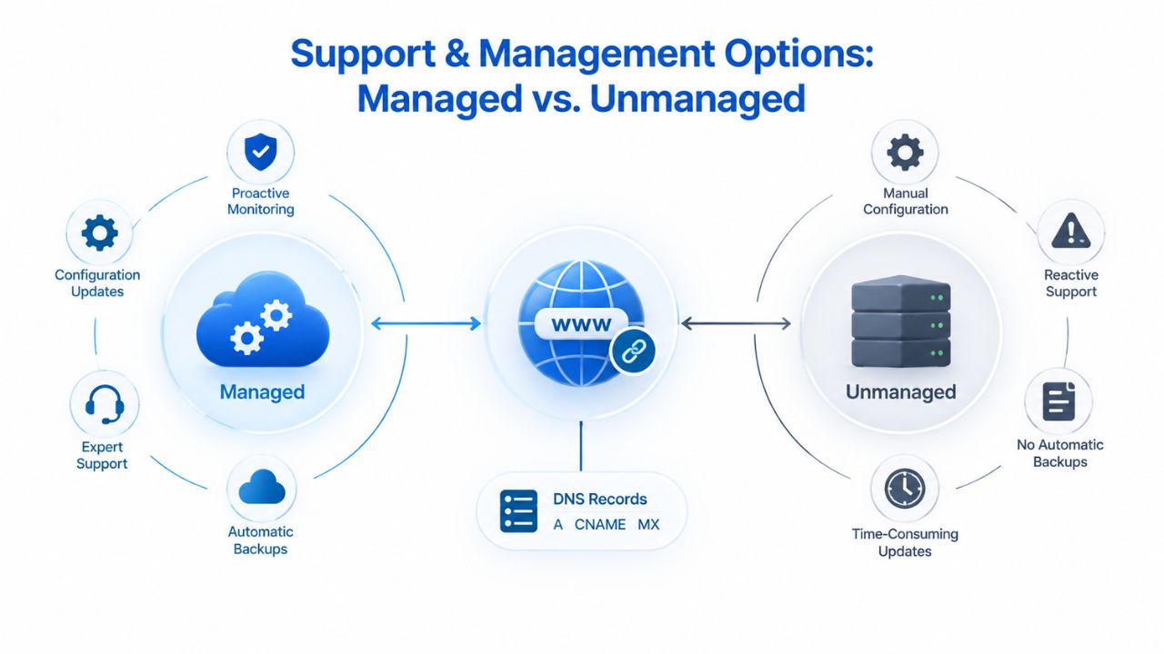 Support & Management Options: Managed vs. Unmanaged