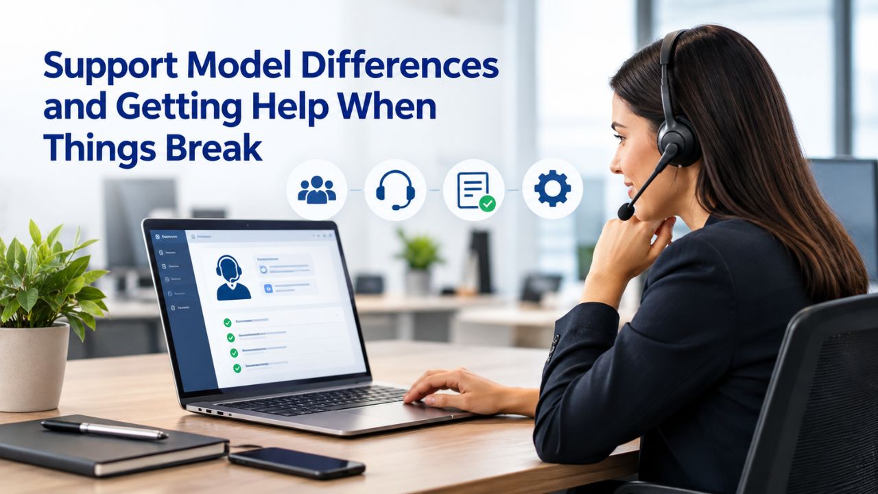 Support Model Differences and Getting Help When Things Break Support Model Differences and Getting Help When Things Break