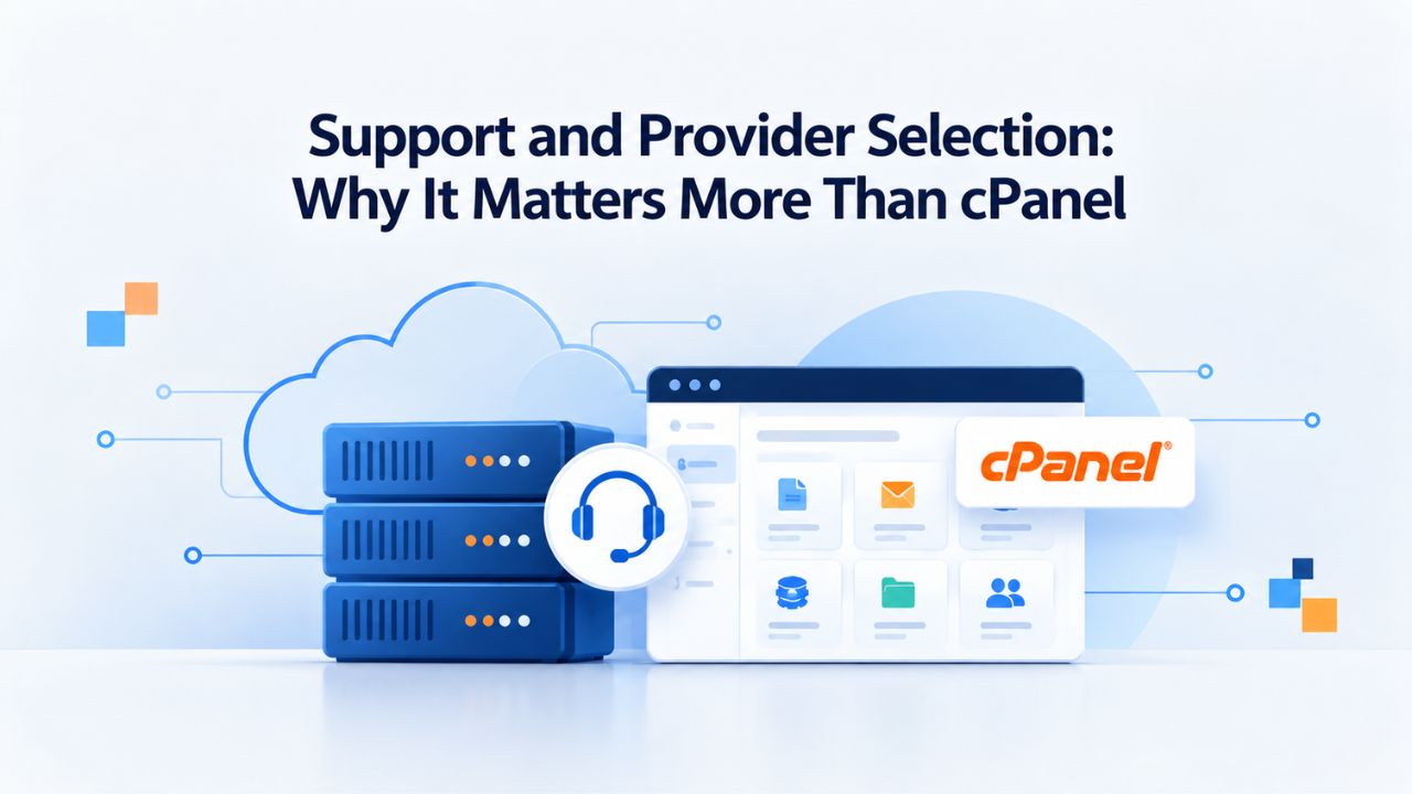 Support and Provider Selection: Why It Matters More Than cPanel Support and Provider Selection: Why It Matters More Than cPanel