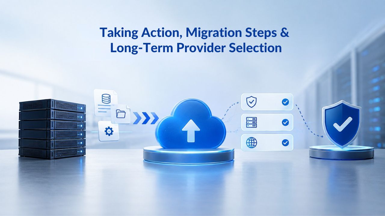 Taking Action, Migration Steps and Long-Term Provider Selection 
