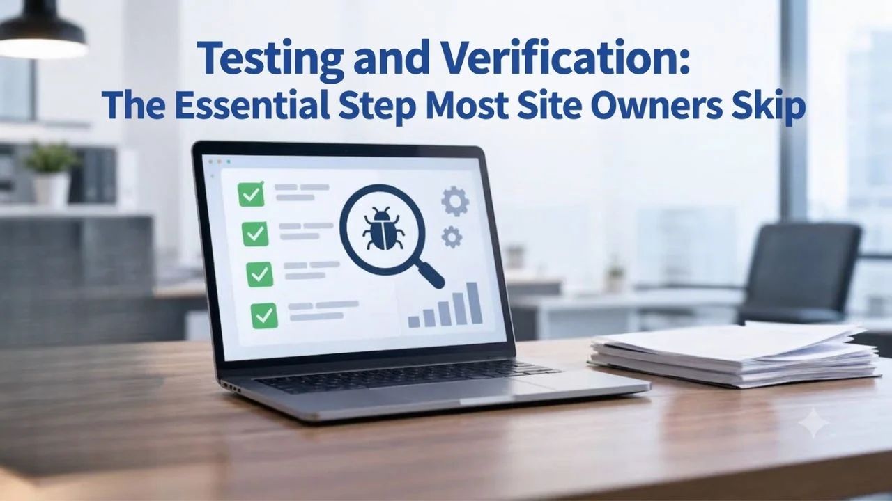 Testing and Verification: The Essential Step Most Site Owners Skip Testing and Verification: The Essential Step Most Site Owners Skip