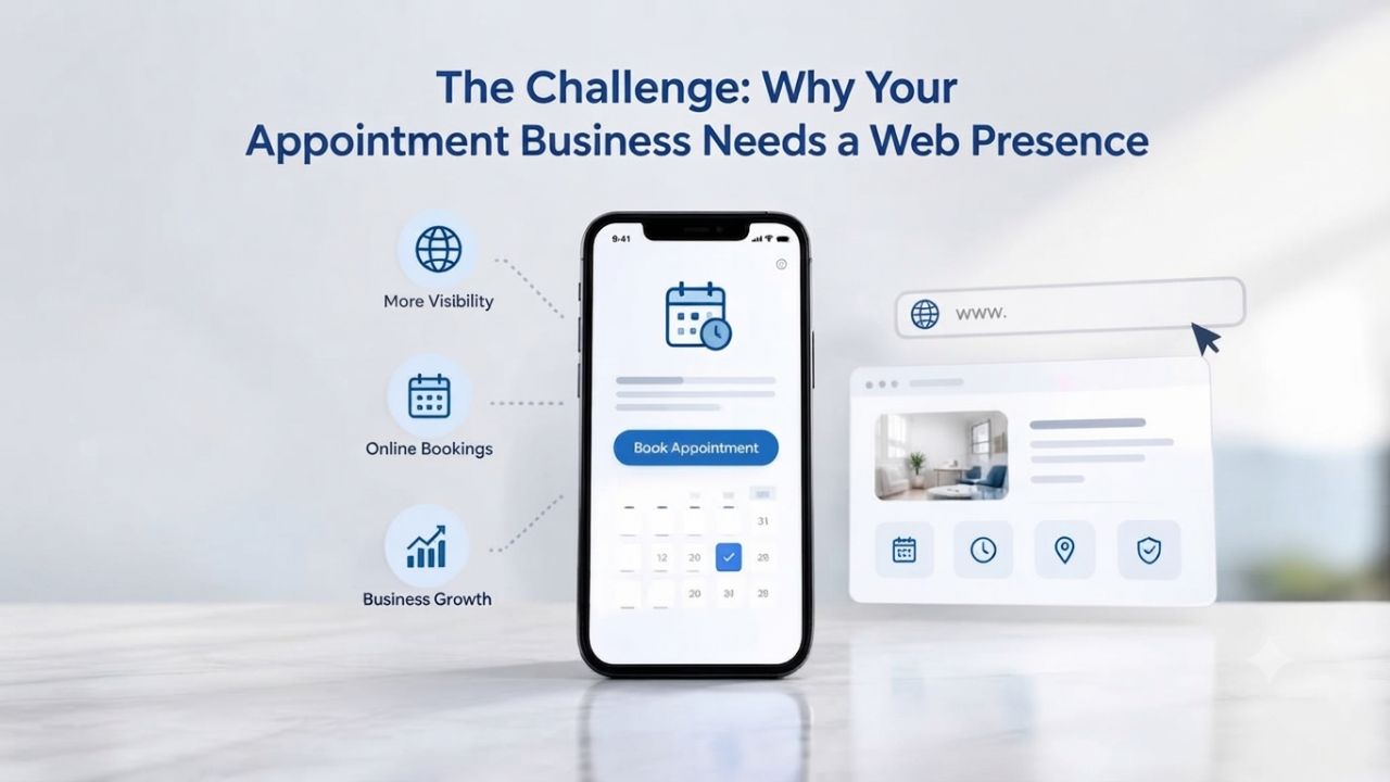 The Challenge: Why Your Appointment Business Needs a Web Presence The Challenge: Why Your Appointment Business Needs a Web Presence