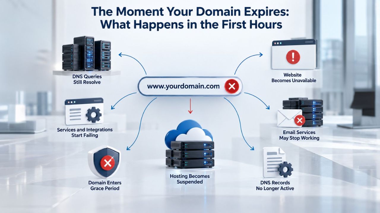 The Moment Your Domain Expires: What Happens in the First Hours The Moment Your Domain Expires: What Happens in the First Hours