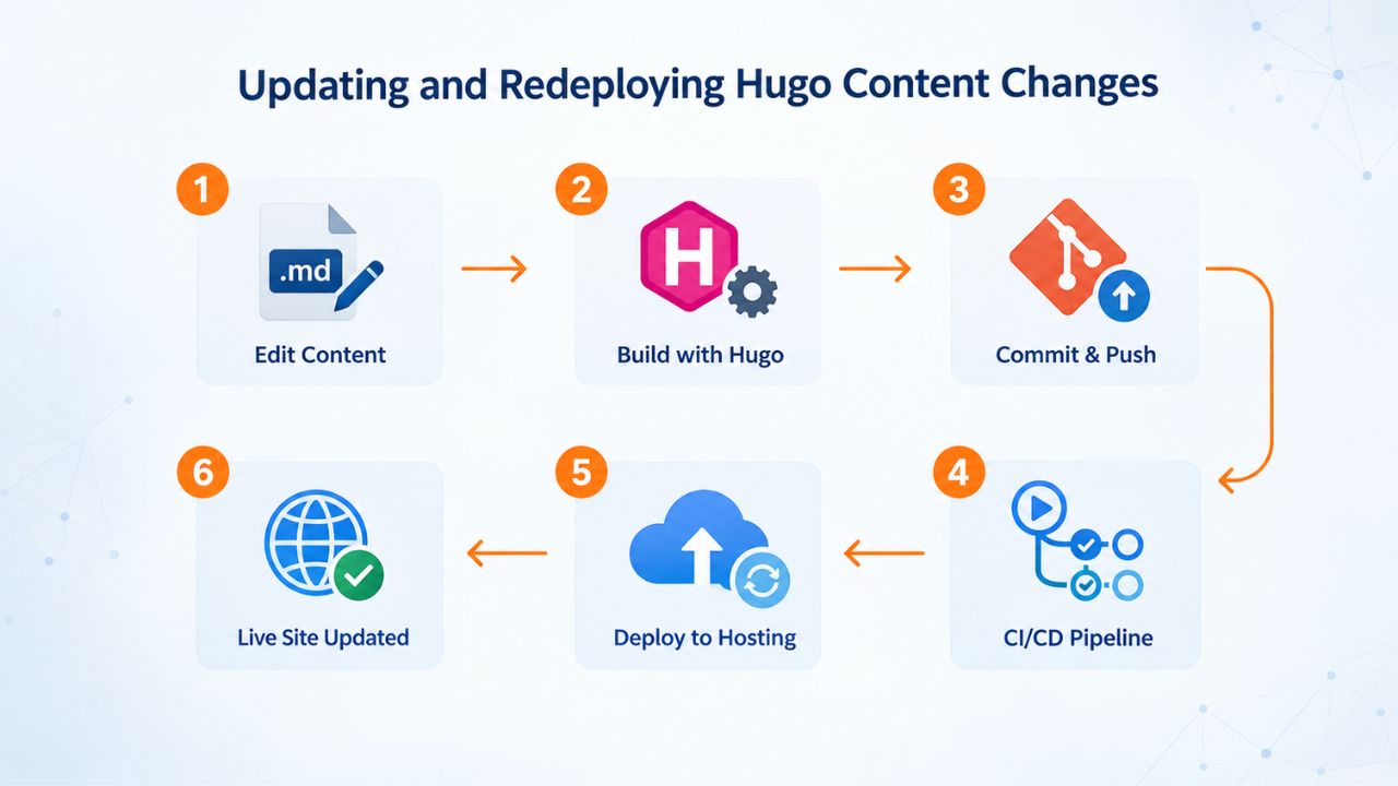 Updating and Redeploying Hugo Content Changes Updating and Redeploying Hugo Content Changes