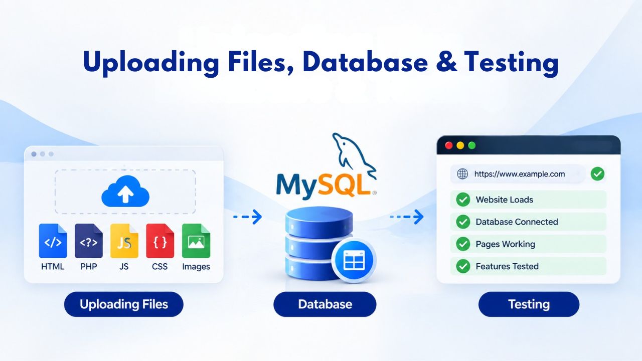 Uploading Files, Database & Testing 
