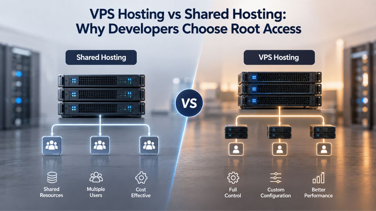 VPS Hosting vs Shared Hosting: Why Developers Choose Root Access 