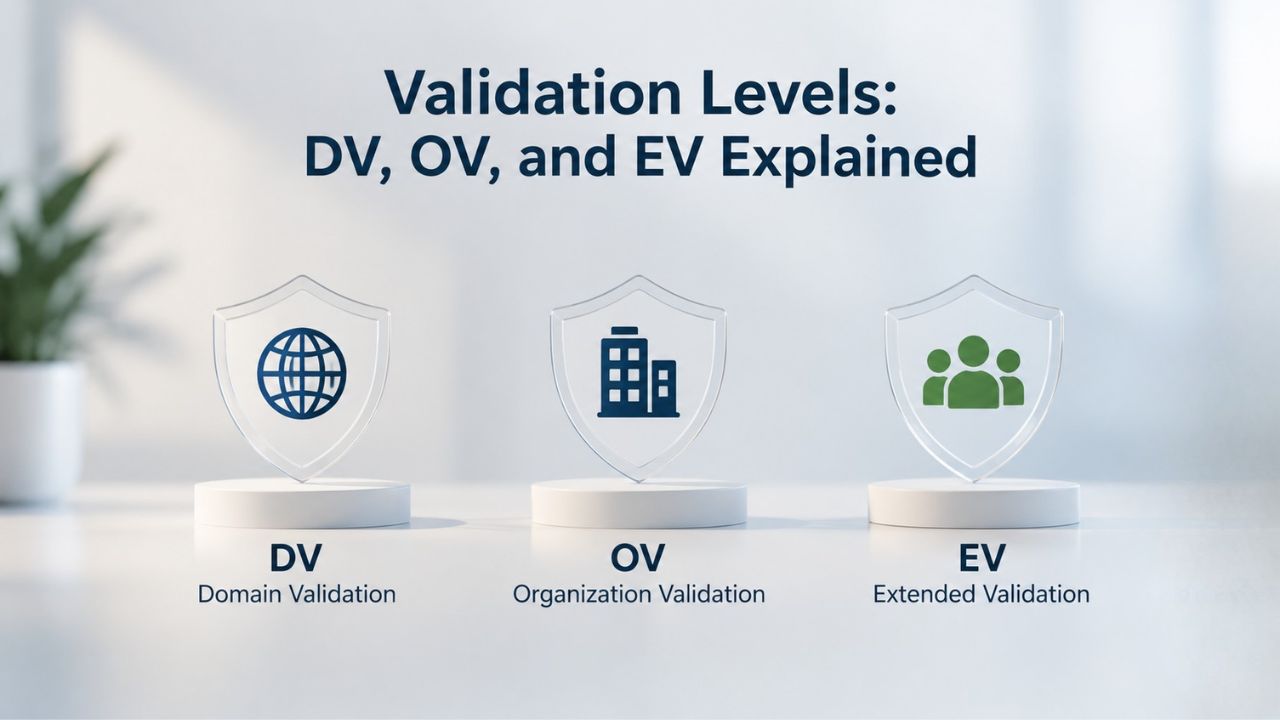 Validation Levels: DV, OV, and EV Explained Validation Levels: DV, OV, and EV Explained