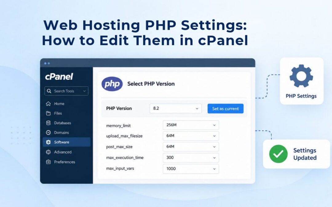 Web Hosting PHP Settings: How to Edit Them in cPanel