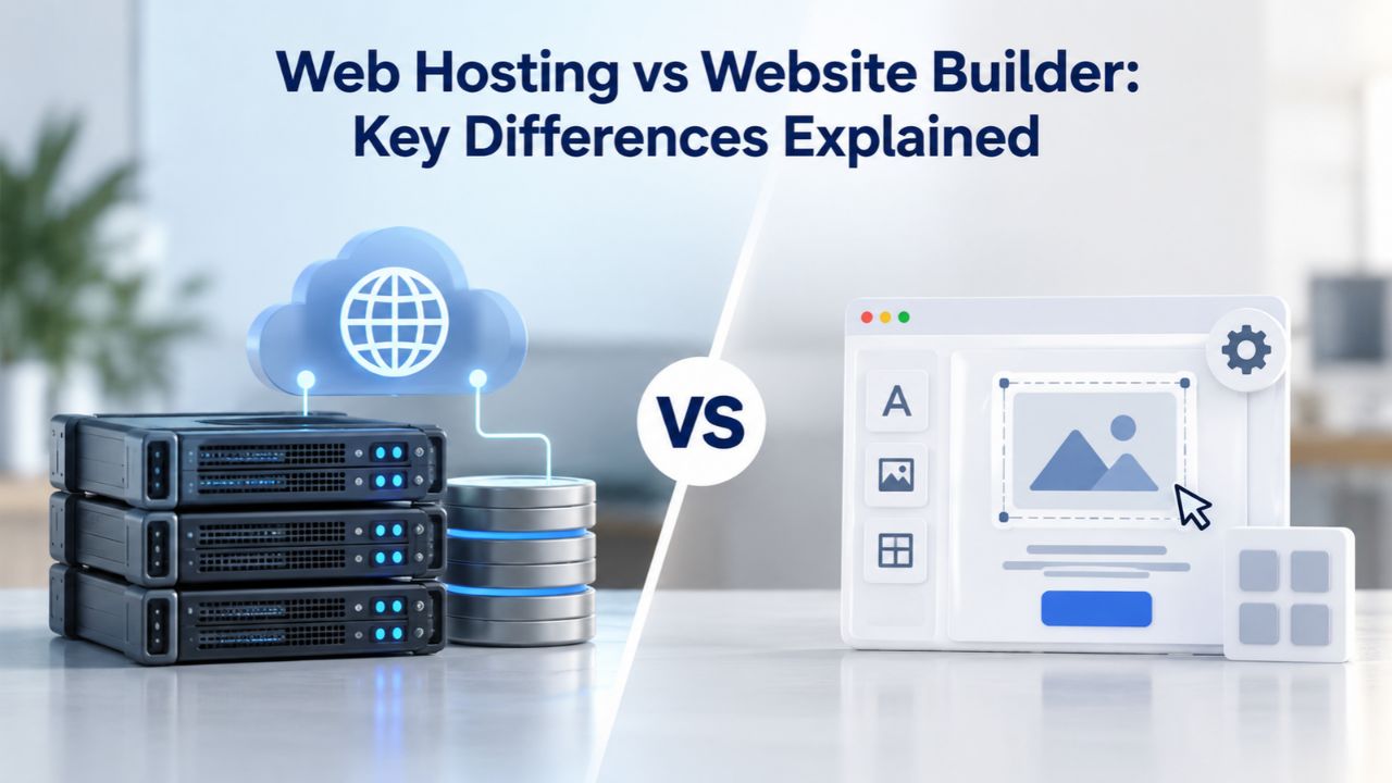 Web Hosting vs Website Builder: Key Differences Explained Web Hosting vs Website Builder: Key Differences Explained
