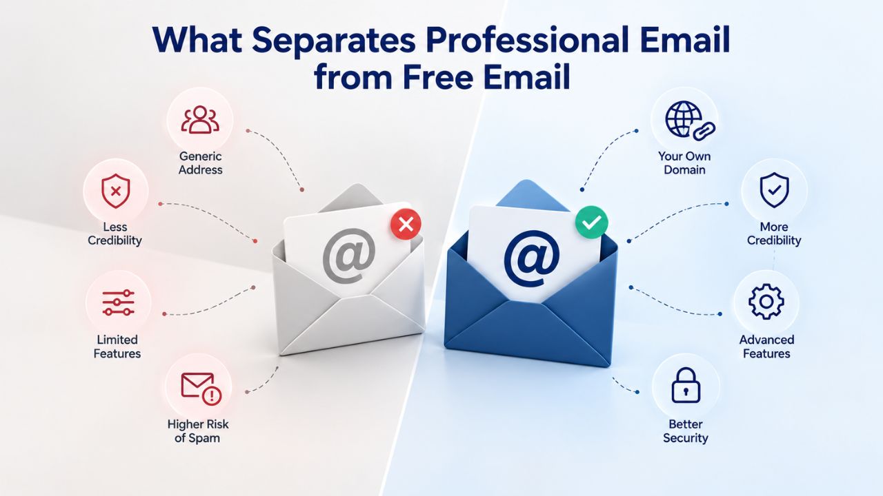 What Separates Professional Email from Free Email
